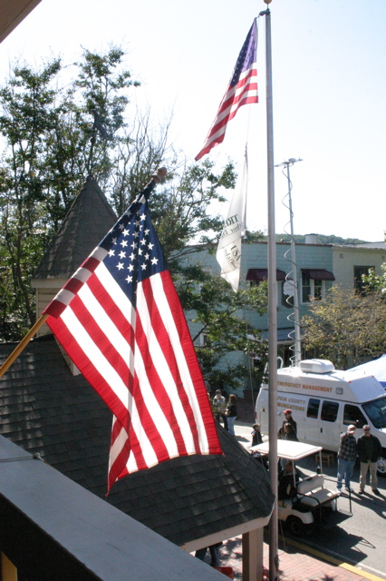 American flags