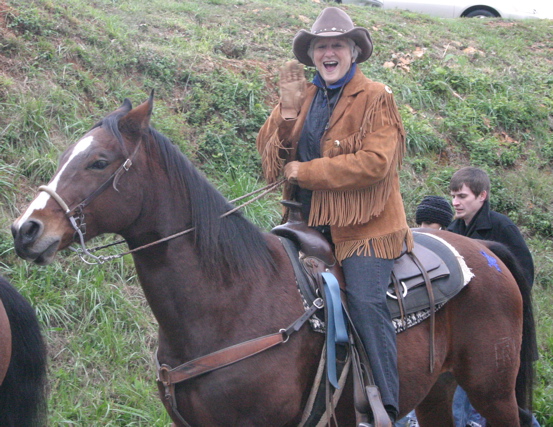 cowgirl on horse