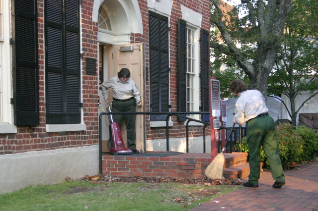 Courthouse cleanup crew